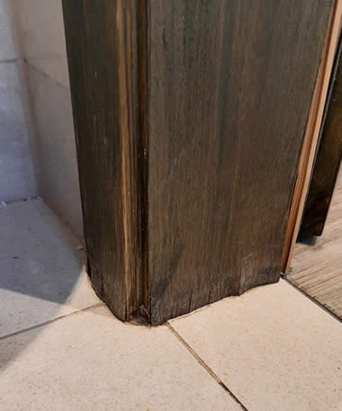 Badezimmertüre Problem Wasser